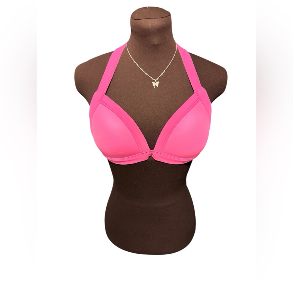 Pink Victoria’s Secret Swim Bikini Top Women’s Size L / M 170/104A Hot Pink